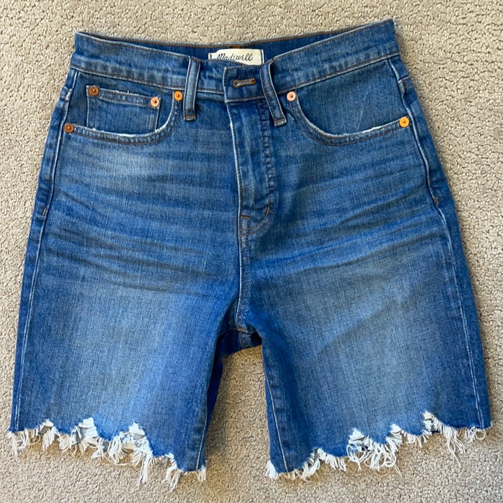 Madewell High-Rise Mid Length Shorts